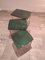 Green Nesting Tables by Aldo Tura, 1975, Set of 3 2
