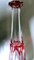 Botella francesa estilo Luis XVI de cristal rojo tallado a mano, Imagen 6
