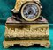 French Louis XVI Style Parigina Mantel Clock in Gilded Bronze 16