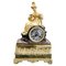 French Louis XVI Style Parigina Mantel Clock in Gilded Bronze 1