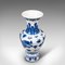 Vintage Chinese White and Blue Flower Vase 7