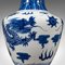 Vintage Chinese White and Blue Flower Vase 9