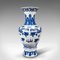 Vintage Chinese White and Blue Flower Vase 5