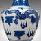 Vintage Chinese White and Blue Flower Vase, Image 10