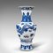 Vintage Chinese White and Blue Flower Vase 6