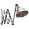 Lampe de Travail Murale Ciseaux Industrielle par Curt Fischer pour Midgard 2
