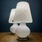 Murano Glass Mushroom Table Lamps, Italy, 1970s, Set of 2 9