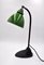 Beautiful Green Industrial Lamp (30s) – Bauhaus Style, Image 1