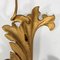 Barocke Wandlampe aus vergoldetem Metall & Holz, 20. Jh., Italien 4