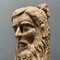 Carved Wooden Head of Man with Beard 12