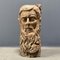 Carved Wooden Head of Man with Beard 1