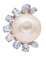 Boucles d'Oreilles en Or Rose 14 Carats avec Perles Roses, Aigue-Marine et Diamants, Set de 2 2