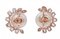 Boucles d'Oreilles en Or Rose 14 Carats avec Perles Roses, Aigue-Marine et Diamants, Set de 2 3