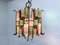 Brutalist Style Chandelier in Glass Metal from Poliarte Longobard, 1960s 9