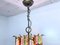 Brutalist Style Chandelier in Glass Metal from Poliarte Longobard, 1960s, Image 6