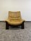 Vintage Chair in Wood and Leather from Maison Regain, 1960s, Image 1