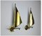 Mid-Century Italian Sailboat Sconces in Brass, 1950s, Set of 2 6