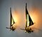 Mid-Century Italian Sailboat Sconces in Brass, 1950s, Set of 2 4