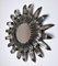 Italian Silvered Sun Mirror with Silver Leaf from Forge, 1970 1