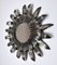 Italian Silvered Sun Mirror with Silver Leaf from Forge, 1970, Image 1