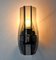 Italienische Schwarze Veca Wandlampe aus Geschliffenem Murano Glas, 1970 2