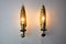 Spanish Golden Floral Sconces by Ferro Arte, 1960, Set of 2 3