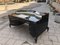 Large Art Deco Desk in in Lacquer & Black Parchment Leather by Assi D´asolo, Italy 6