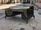 Large Art Deco Desk in in Lacquer & Black Parchment Leather by Assi D´asolo, Italy 11