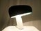 Black Metal Shade with Glass & White Marble Table Lamp Snoopy by Achille & P.G. Castiglioni for Flos, 1960s 12
