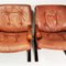 Norwegian Armchairs in Leather by I. Rolling, Westnof, 1970s, Set of 2 5