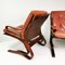 Norwegian Armchairs in Leather by I. Rolling, Westnof, 1970s, Set of 2 11