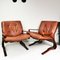 Norwegian Armchairs in Leather by I. Rolling, Westnof, 1970s, Set of 2 2