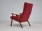 Fauteuil à Haut Dossier en Teck, Danemark, 1970s 11