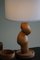 Lampada da tavolo scultorea moderna in legno organico, Scandinavia, anni '70, Immagine 8