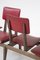 Banco italiano vintage con asientos de cuero rojo, Imagen 9