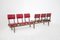 Vintage Italian Bench with Red Leather Seats 4