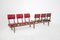 Vintage Italian Bench with Red Leather Seats, Image 4