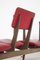 Vintage Italian Bench with Red Leather Seats, Image 10
