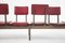 Vintage Italian Bench with Red Leather Seats 3