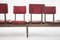 Vintage Italian Bench with Red Leather Seats, Image 3