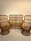 Vintage Korbgeflecht Lounge Set, 1960er, 3er Set 9