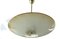 Mid-Century Art Deco Pendant Light in Brass and Glass, 1950s, Image 5