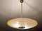 Mid-Century Art Deco Pendant Light in Brass and Glass, 1950s, Image 6