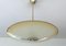 Mid-Century Art Deco Pendant Light in Brass and Glass, 1950s 7