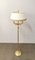 Floor Lamp in Brass, Aluminum & Golden Silk Metal, Italy, 1980s 2