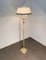 Floor Lamp in Brass, Aluminum & Golden Silk Metal, Italy, 1980s 4