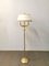 Floor Lamp in Brass, Aluminum & Golden Silk Metal, Italy, 1980s 9