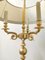 Floor Lamp in Brass, Aluminum & Golden Silk Metal, Italy, 1980s 10