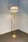 Floor Lamp in Brass, Aluminum & Golden Silk Metal, Italy, 1980s 7