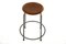 Mahogany Industrial Stool, Sweden, 1960s, Image 2